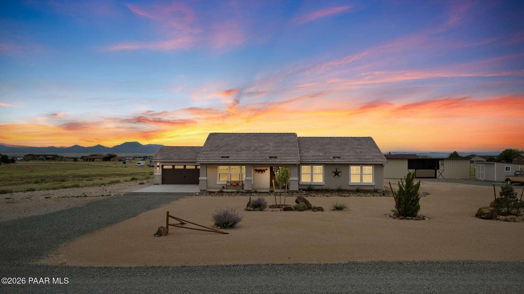 3 Acres of Land with Home for Sale in Prescott Valley, Arizona