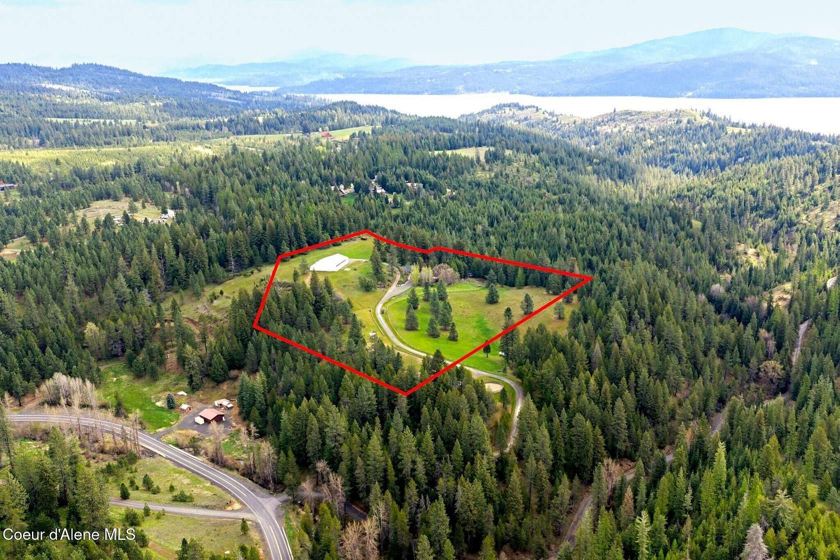 12.3 Acres of Land with Home for Sale in Coeur d'Alene, Idaho