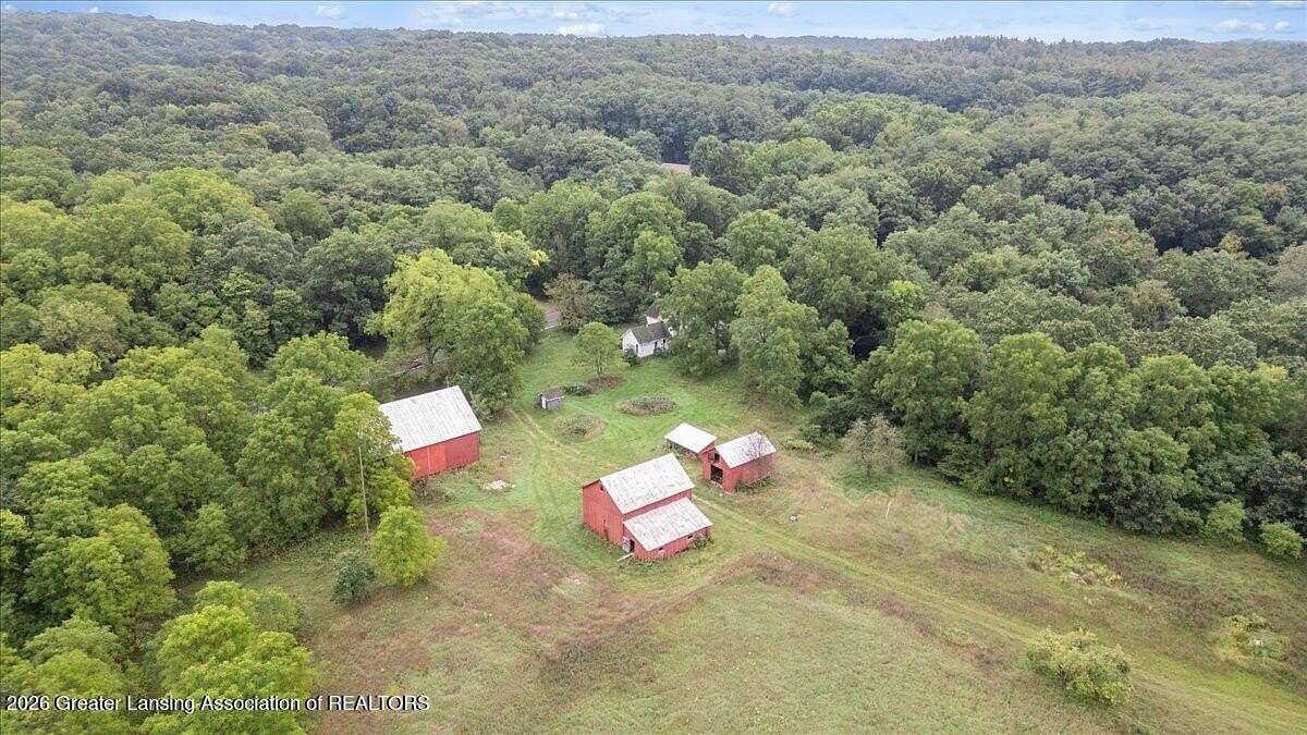 40.6 Acres of Agricultural Land with Home for Sale in Delton, Michigan