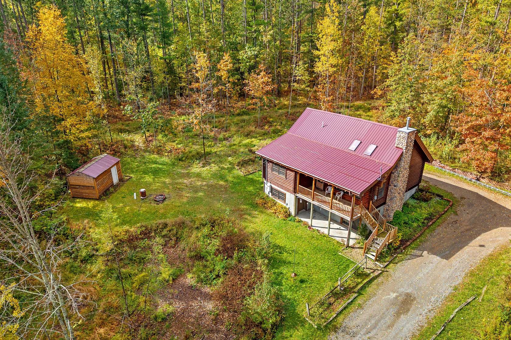 10 Acres of Recreational Land with Home for Sale in Mio, Michigan