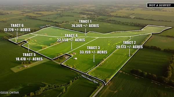 311 Acres of Agricultural Land for Auction in Alamo, Tennessee