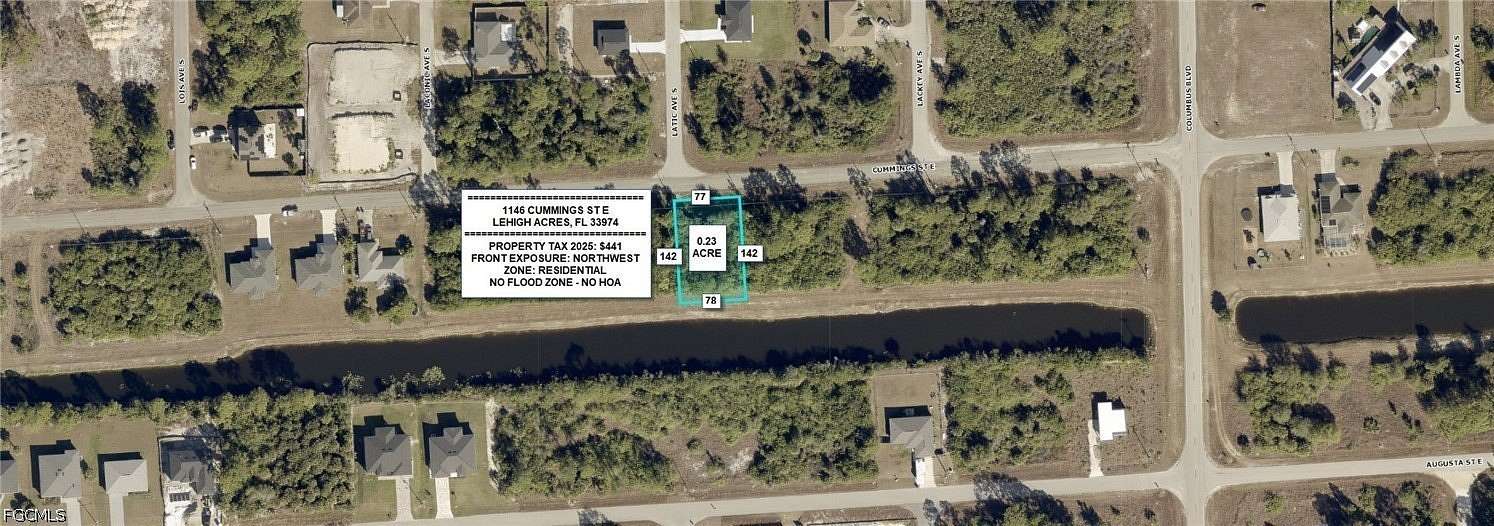 0.23 Acres of Residential Land for Sale in Lehigh Acres, Florida