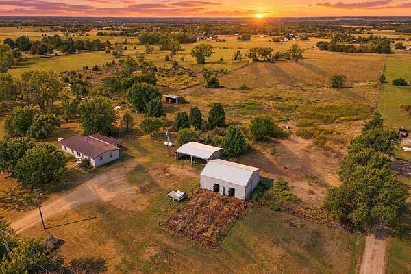 9.8 Acres of Land with Home for Sale in Augusta, Kansas
