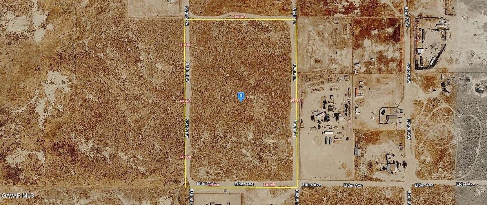 15 Acres of Land for Sale in Rosamond, California