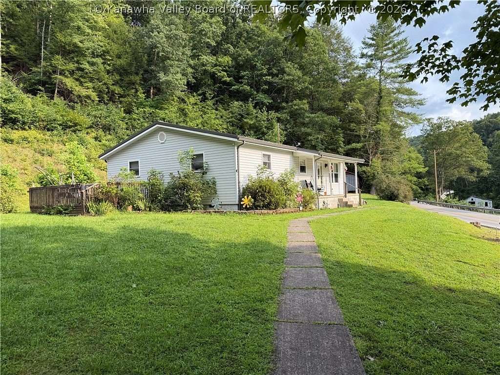 63 Acres of Recreational Land with Home for Sale in Lizemores, West Virginia