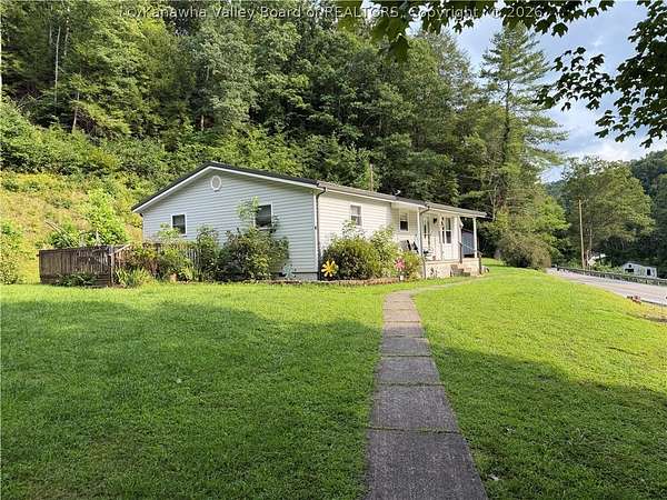 63 Acres of Recreational Land with Home for Sale in Lizemores, West Virginia