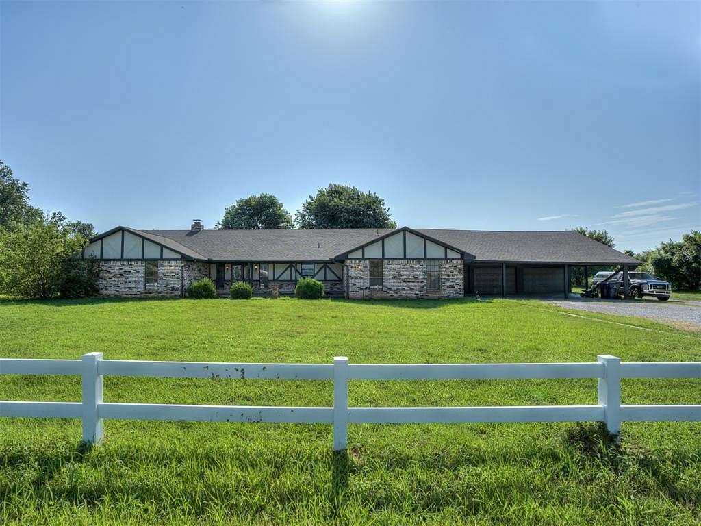 6.72 Acres of Land with Home for Sale in Yukon, Oklahoma