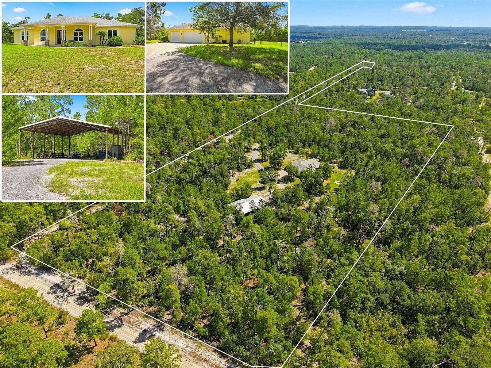 19.8 Acres of Land with Home for Sale in Weeki Wachee, Florida