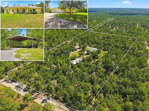 19.8 Acres of Land with Home for Sale in Weeki Wachee, Florida