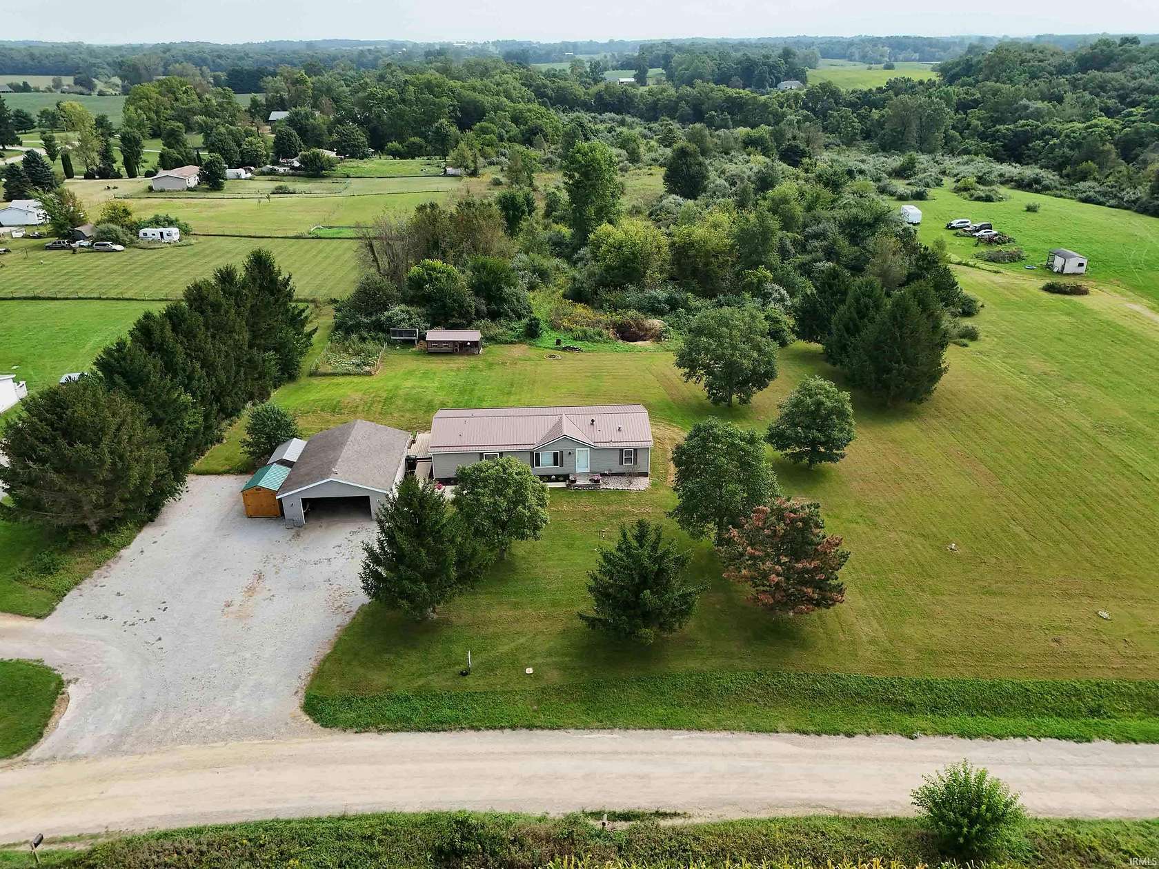 10.2 Acres of Recreational Land with Home for Sale in Hudson, Indiana