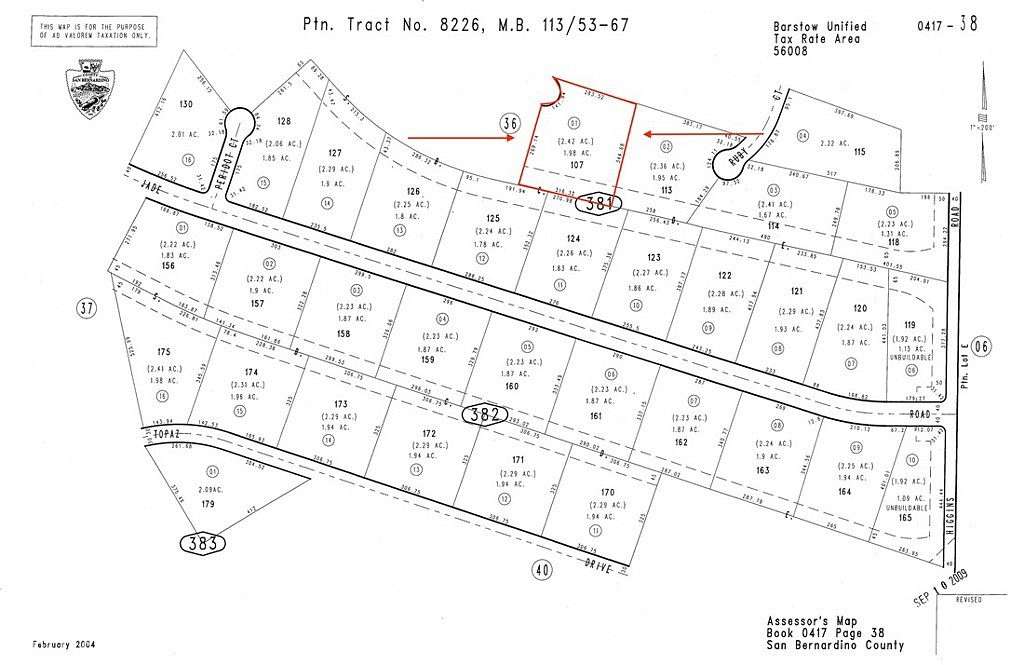 2 Acres of Residential Land for Sale in Barstow, California