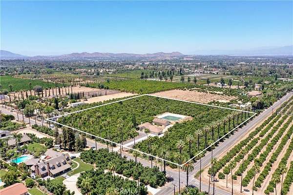 9.62 Acres of Land with Home for Sale in Riverside, California