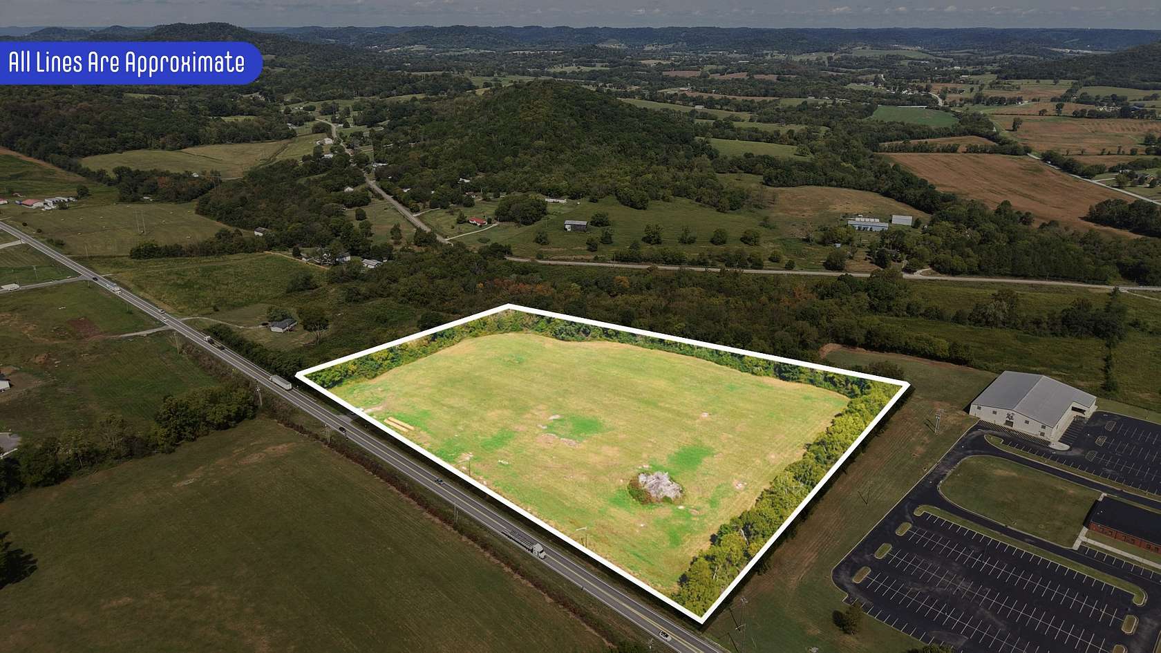 11.7 Acres of Commercial Land for Lease in Hartsville, Tennessee