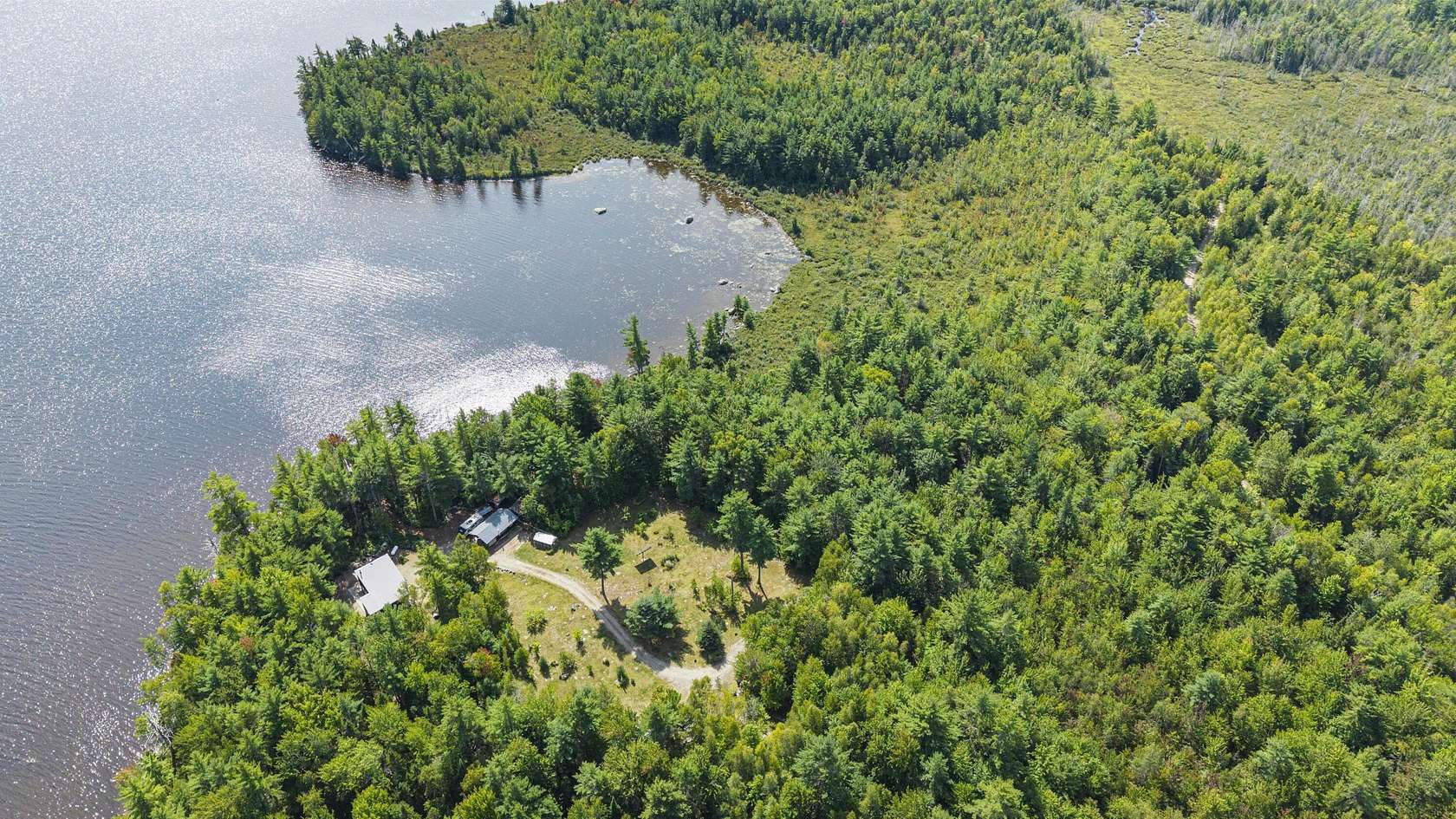 71 Acres of Recreational Land with Home for Sale in Burlington, Maine
