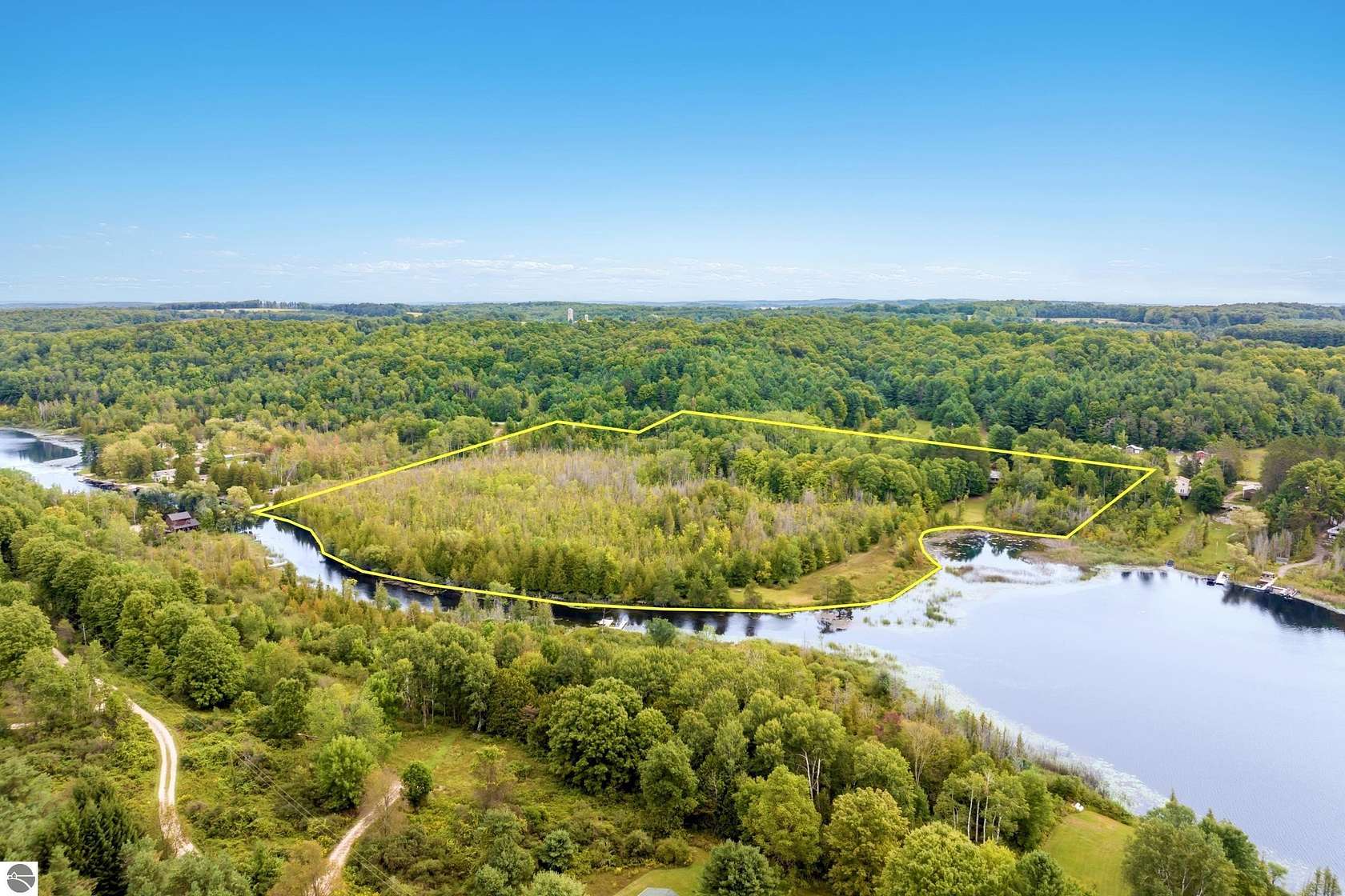 22.7 Acres of Recreational Land with Home for Sale in Ellsworth, Michigan