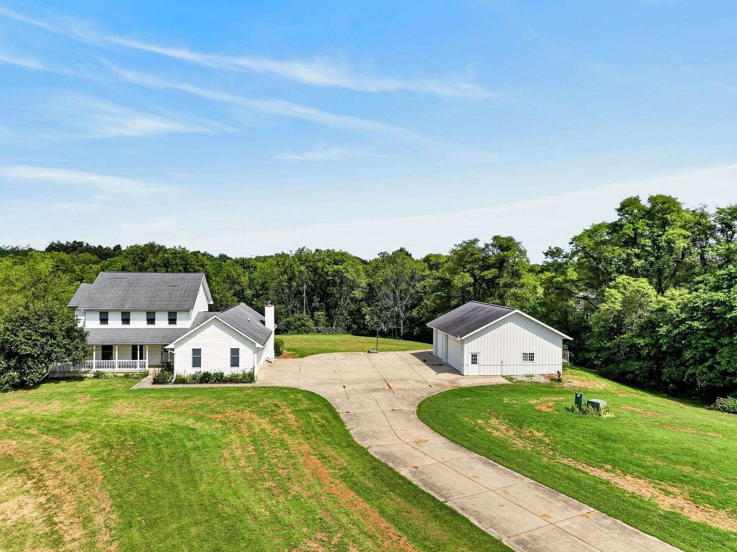 9.83 Acres of Land with Home for Sale in Sunman, Indiana