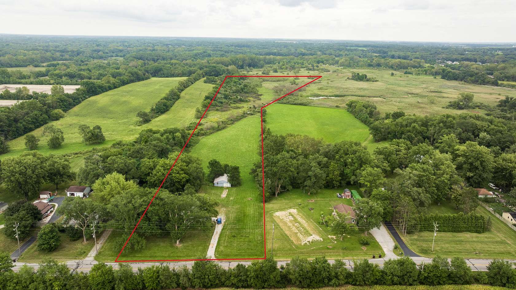 15 Acres of Land with Home for Sale in Lowell, Indiana