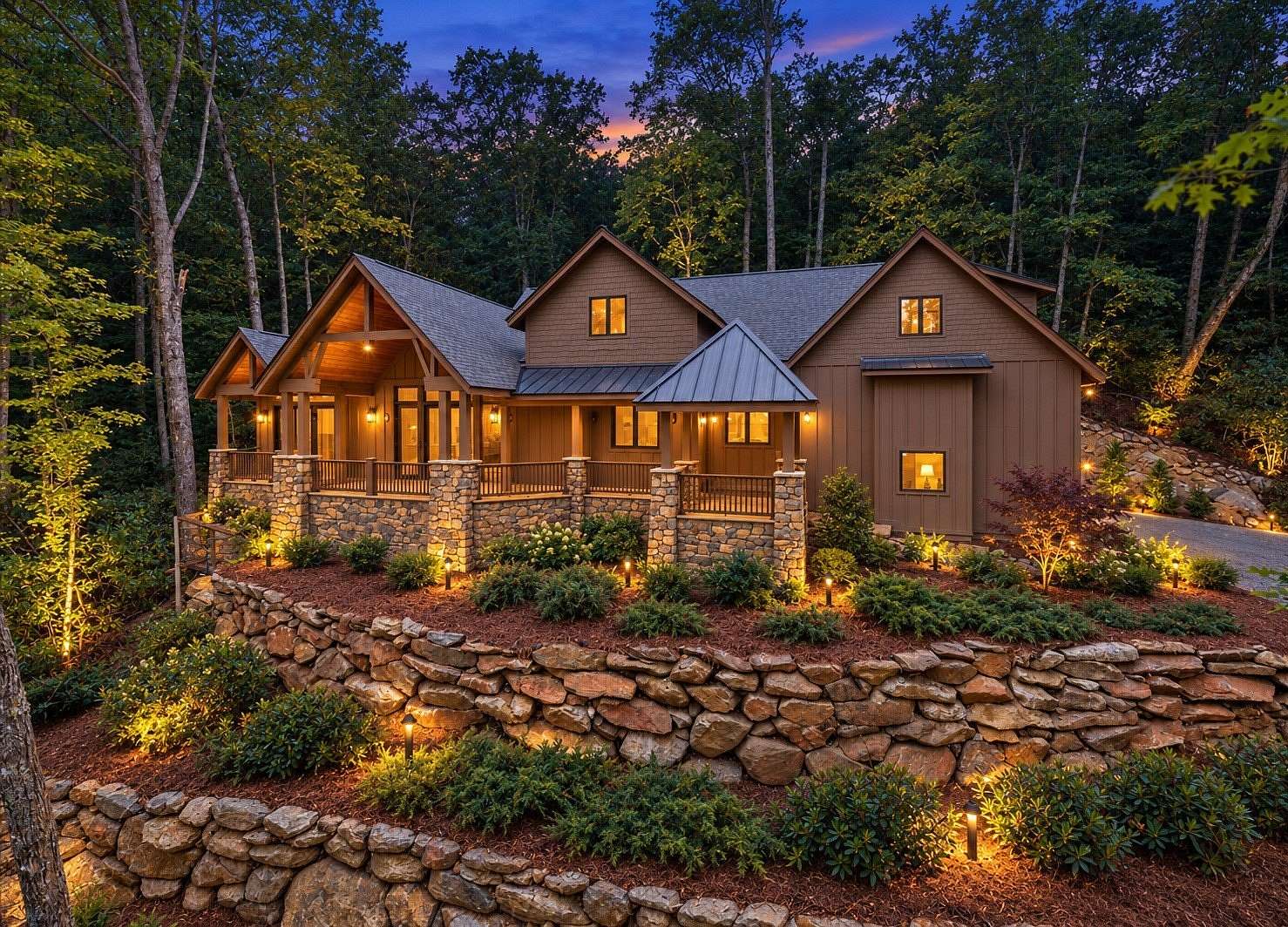 3.45 Acres of Land with Home for Sale in Cashiers, North Carolina