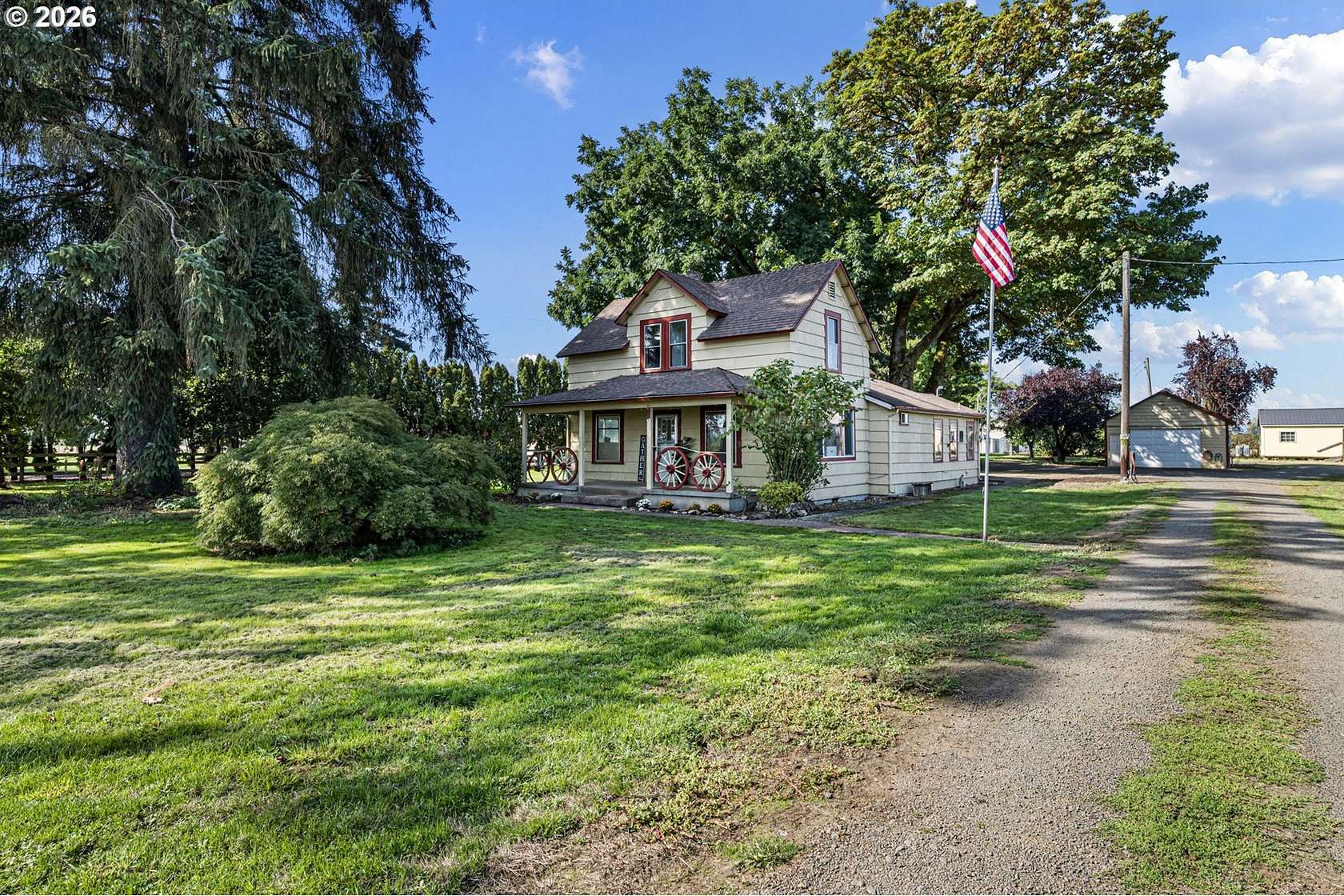 5.45 Acres of Land with Home for Sale in Junction City, Oregon