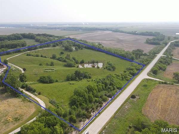 18.9 Acres of Land with Home for Sale in Palmyra, Missouri