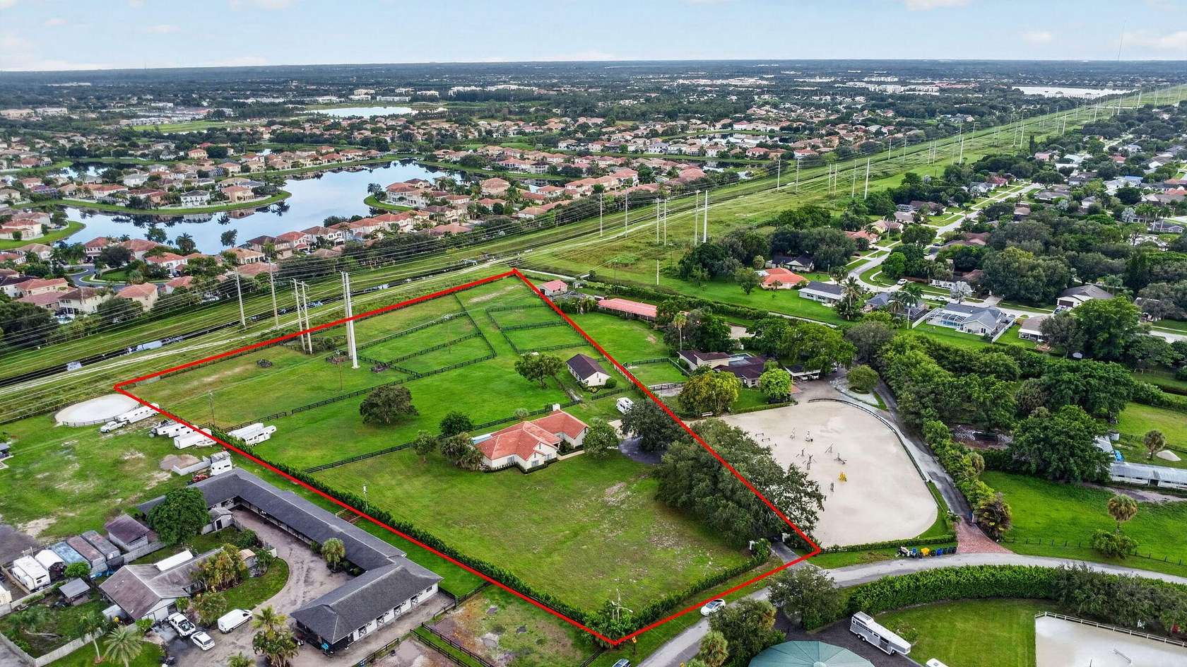 5.1 Acres of Land with Home for Sale in Wellington, Florida