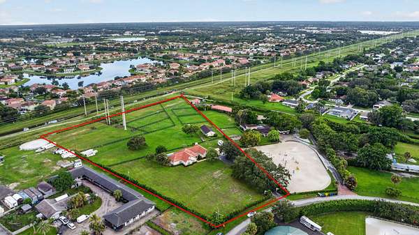 5.1 Acres of Land with Home for Sale in Wellington, Florida