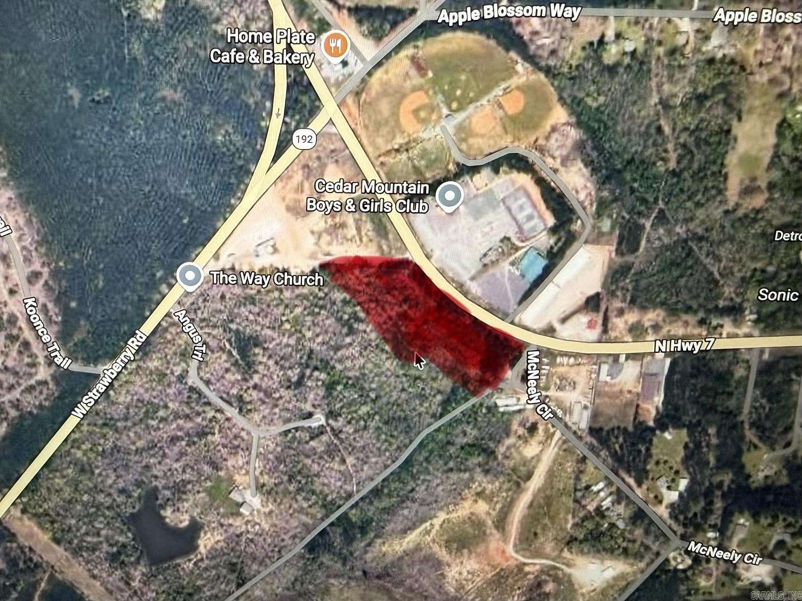 2 Acres of Commercial Land for Sale in Jessieville, Arkansas