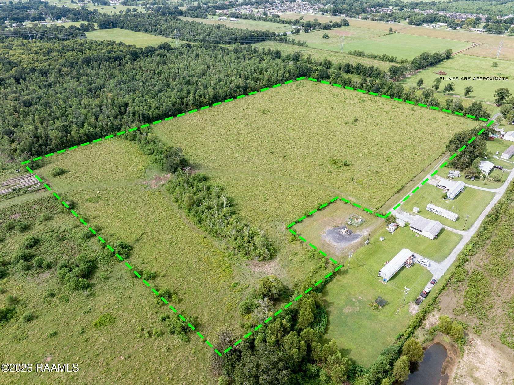 19.3 Acres of Recreational & Residential Land for Sale in Carencro, Louisiana