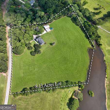 8.13 Acres of Land with Home for Sale in Newnan, Georgia