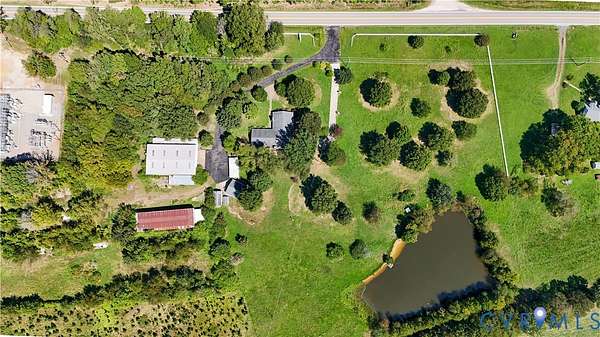 12.9 Acres of Land with Home for Sale in Cumberland, Virginia
