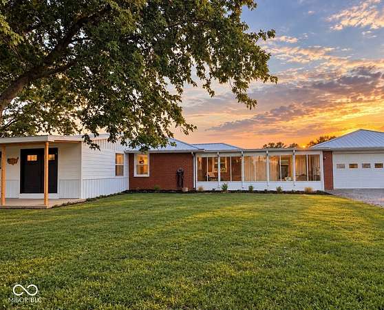 8.55 Acres of Land with Home for Sale in Alexandria, Indiana