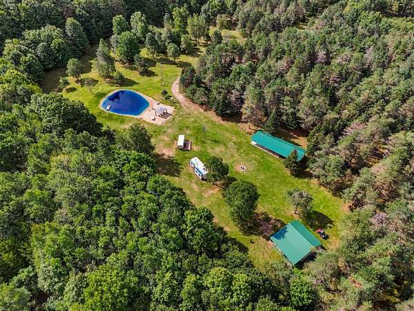 28.8 Acres of Recreational Land with Home for Sale in Boon, Michigan