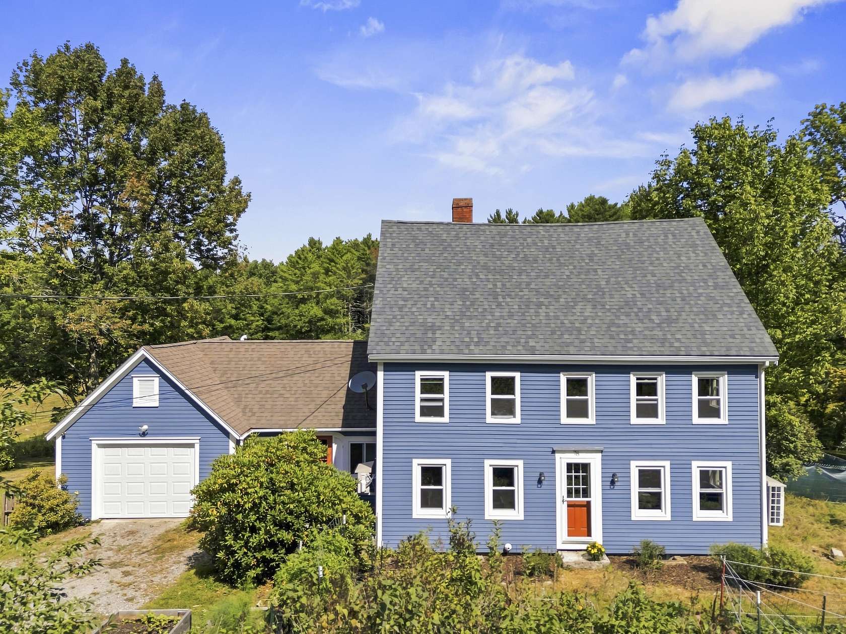 5.58 Acres of Land with Home for Sale in Pownal Town, Maine