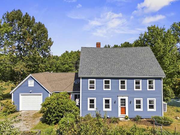 5.58 Acres of Land with Home for Sale in Pownal Town, Maine