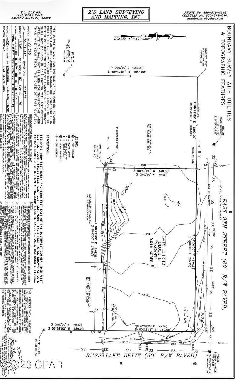 0.95 Acres of Residential Land for Sale in Panama City, Florida