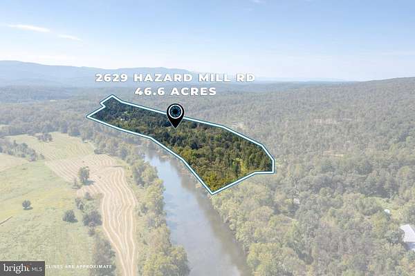 46.6 Acres of Land with Home for Sale in Bentonville, Virginia