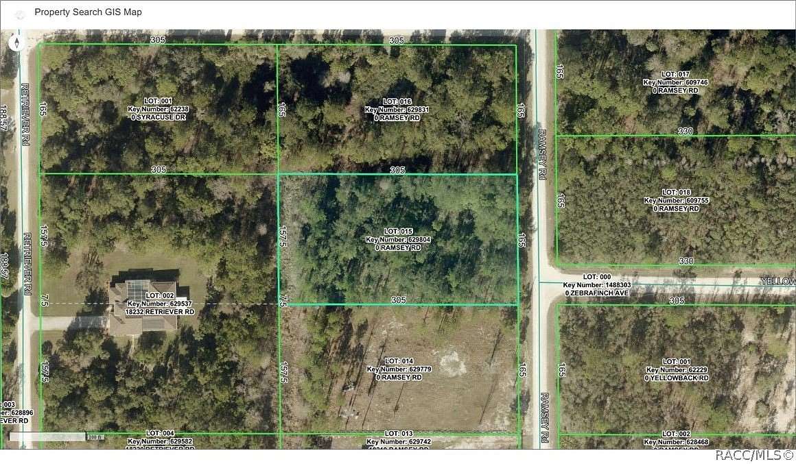 1.2 Acres of Residential Land for Sale in Weeki Wachee, Florida