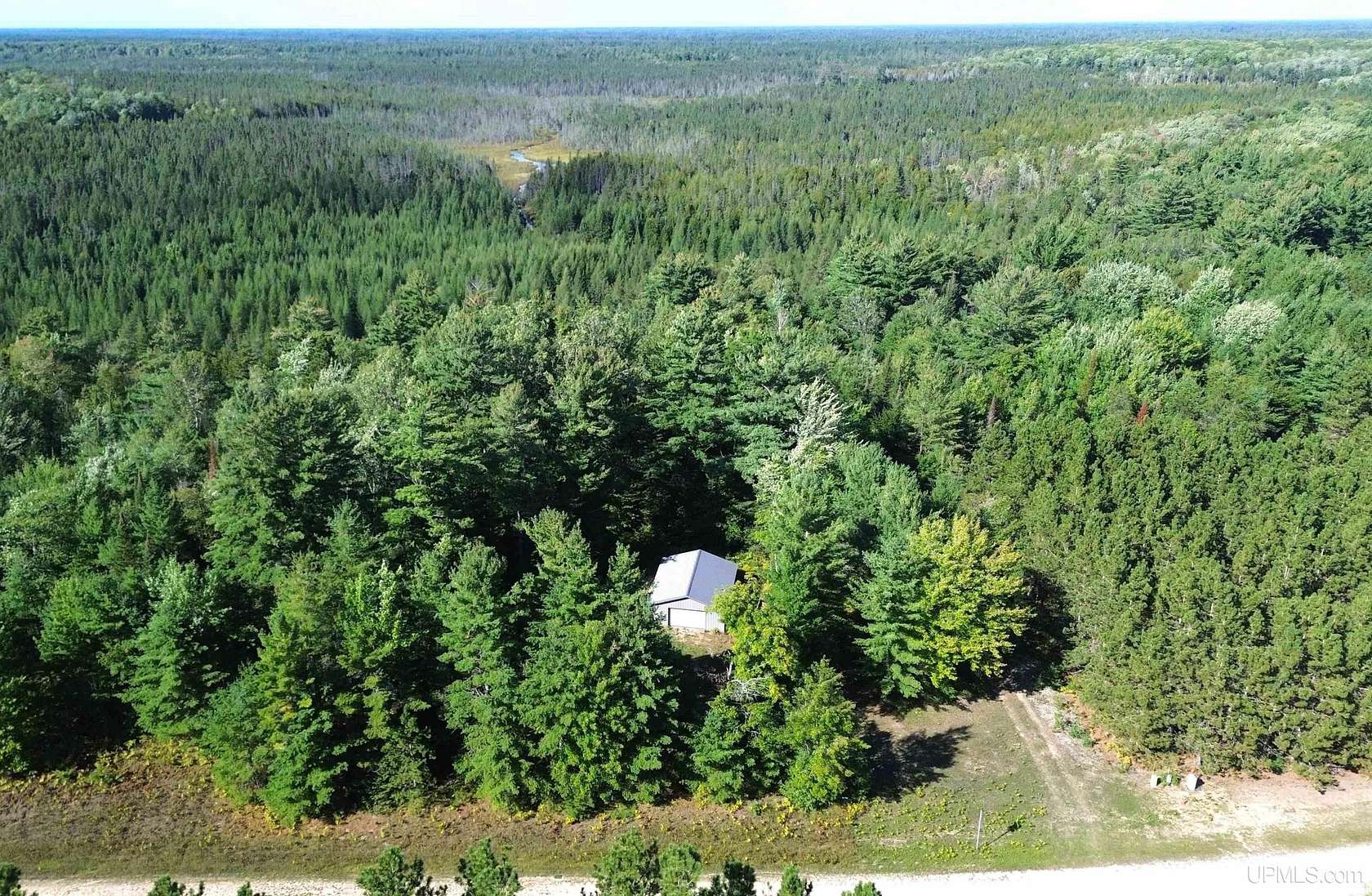 20 Acres of Recreational Land with Home for Sale in Manistique, Michigan