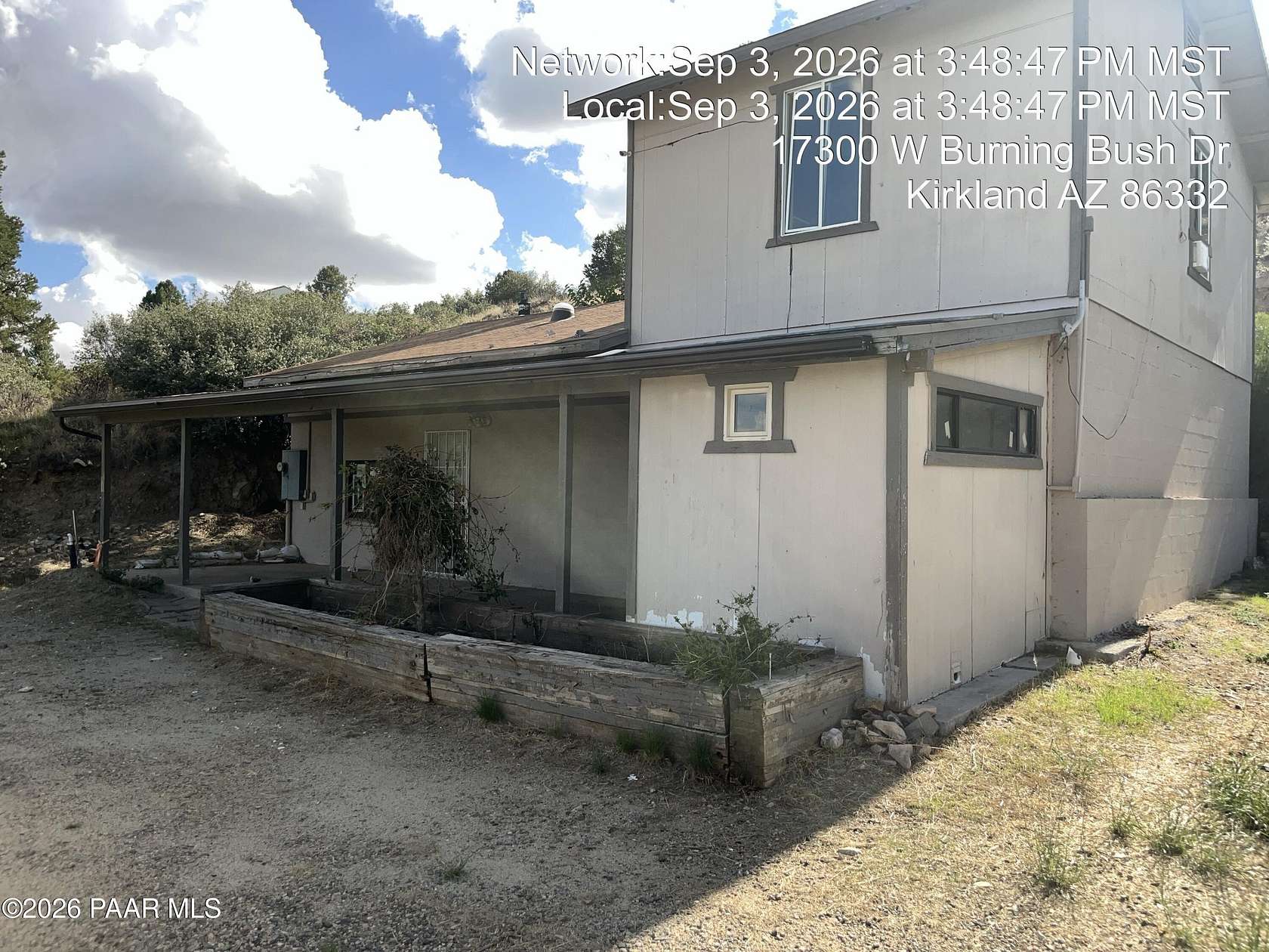 4 Acres of Land with Home for Sale in Kirkland, Arizona