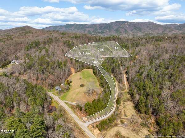 20.1 Acres of Recreational & Residential Land for Sale in Sevierville, Tennessee