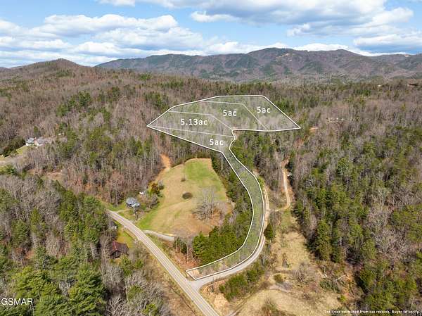 20.1 Acres of Recreational & Residential Land for Sale in Sevierville, Tennessee