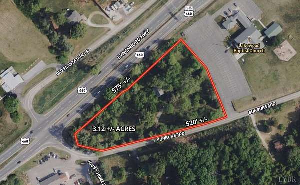 3.12 Acres of Land with Home for Auction in Evington, Virginia