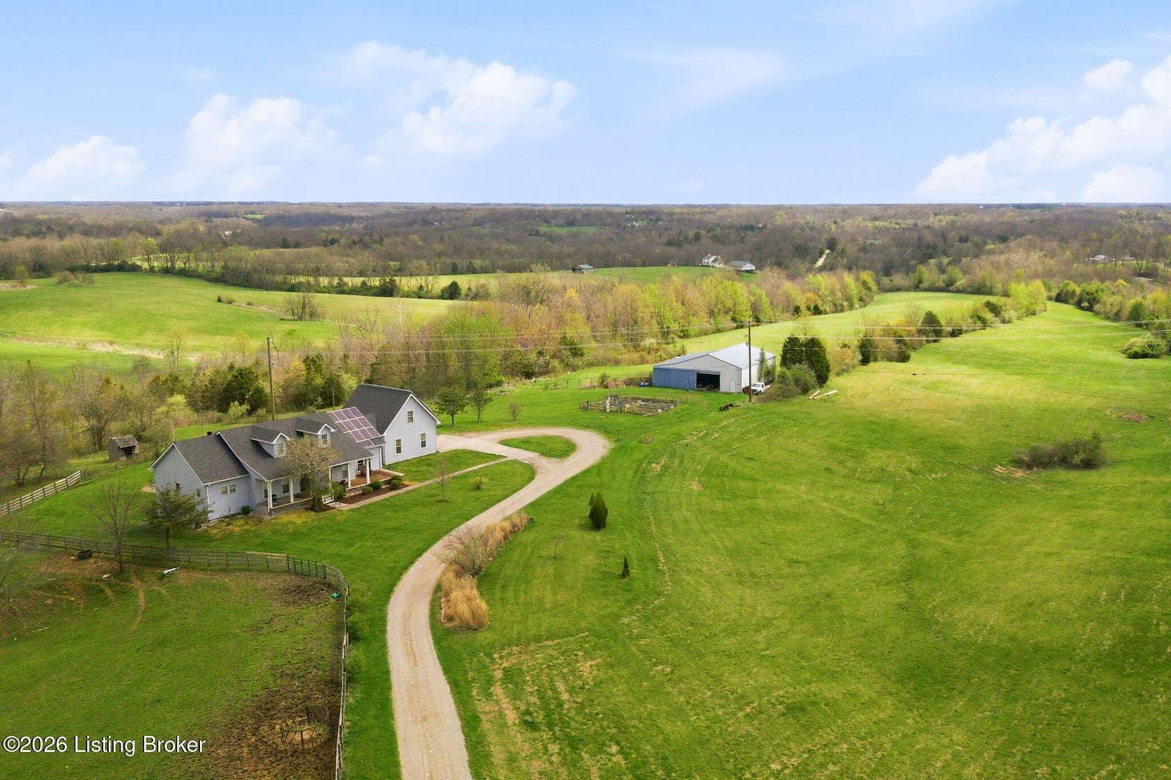 33 Acres of Recreational Land with Home for Sale in Pendleton, Kentucky