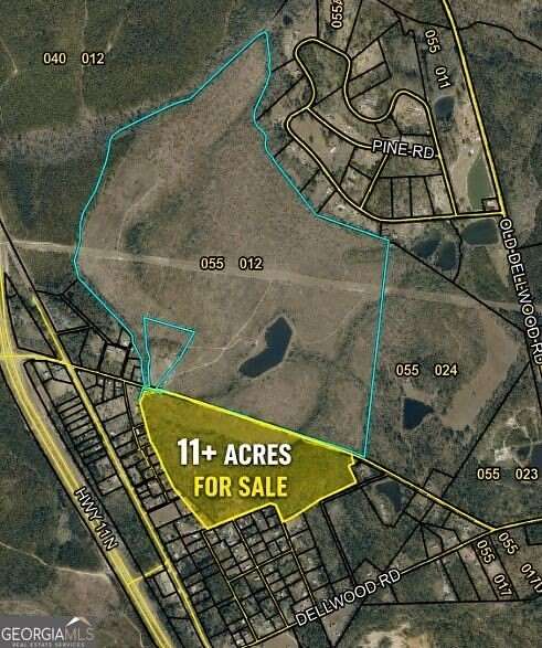 11 Acres of Recreational & Residential Land for Sale in Swainsboro, Georgia