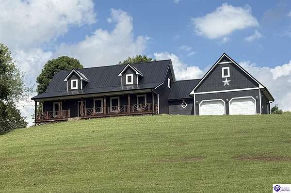 8.35 Acres of Land with Home for Sale in Greensburg, Kentucky