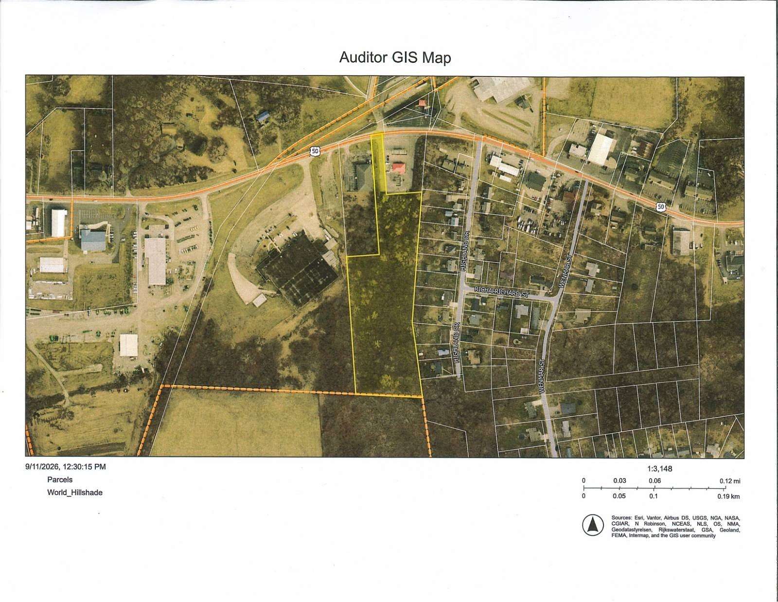 1 Acre of Commercial Land for Sale in Hillsboro, Ohio