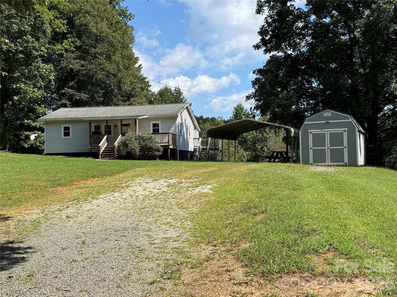 3.16 Acres of Land with Home for Sale in Nebo, North Carolina