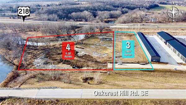 1.6 Acres of Commercial Land for Sale in Hills, Iowa