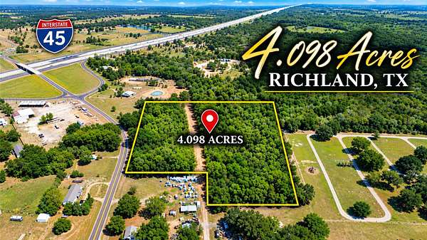 4.1 Acres of Residential Land for Sale in Richland, Texas
