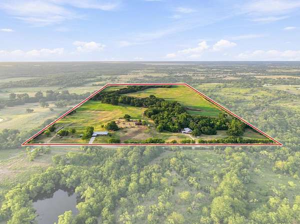 80 Acres of Land with Home for Sale in Sherman, Texas